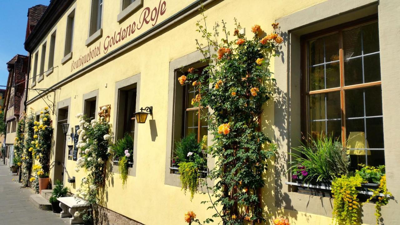 רוטנבורג אוב דר טאובר Boutiquehotel Goldene Rose - Self-Check-In מראה חיצוני תמונה