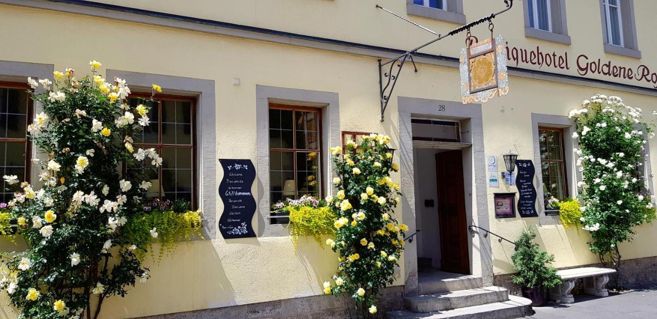 רוטנבורג אוב דר טאובר Boutiquehotel Goldene Rose - Self-Check-In מראה חיצוני תמונה